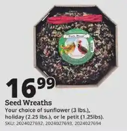 Rural King Seed Wreaths offer
