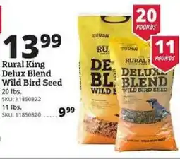 Rural King Rural King deluxe blend wild bird seed offer