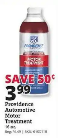 Rural King Providence Automotive Motor Treatment offer