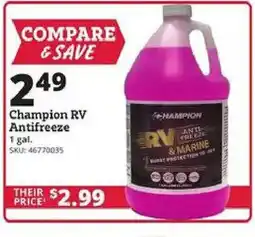 Rural King Champion rv antifreeze offer