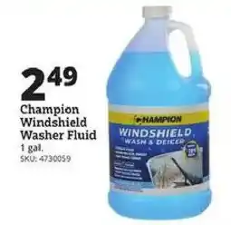 Rural King Champion windshield washer fluid offer
