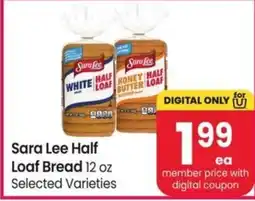 Albertsons Sara Lee Half Loaf Bread offer