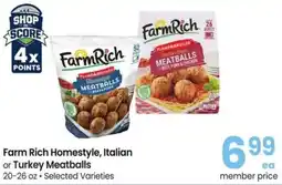 Albertsons Farm Rich Homestyle, Italian or Turkey Meatballs offer