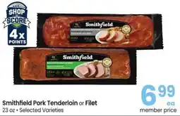 Albertsons Smithfield Pork Tenderloin or Filet offer