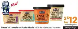 Albertsons Reser's Chowder or Pasta Meals offer