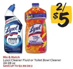 Winn Dixie Lysol Cleaner Fluid or Toilet Bowl Cleaner offer