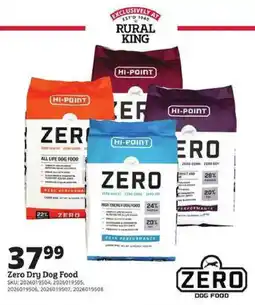 Rural King Hi-Point Zero Dry Dog Food offer