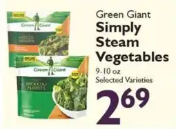 Festival Foods Green Giant simply steam vegetables offer