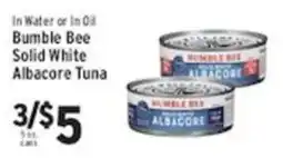 Associated Bumble Bee solid white albacore tuna offer