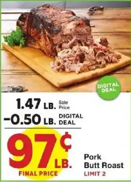 United Supermarkets Pork Butt Roast offer