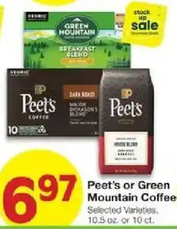 United Supermarkets Peet's or Green Mountain Coffee offer