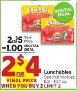 United Supermarkets Lunchables offer