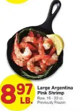 United Supermarkets Large Argentina Pink Shrimp offer