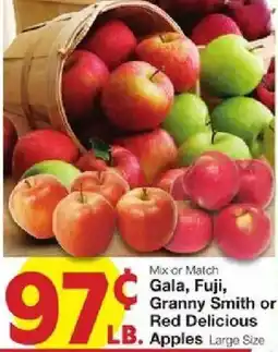 United Supermarkets Gala, Fuji, Granny Smith or Red Delicious Apples offer