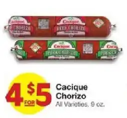 United Supermarkets Cacique Chorizo offer