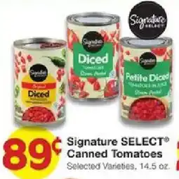 United Supermarkets Signature Select Canned Tomatoes offer