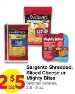United Supermarkets Sargento Shredded, Sliced Cheese or Mighty Bites offer
