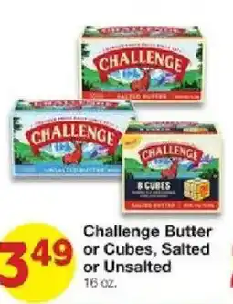 United Supermarkets Challenge Butter or Cubes, Salted or Unsalted offer