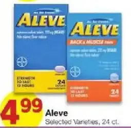 United Supermarkets Aleve Selected Varieties offer