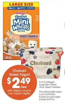 Food 4 Less Chobani Greek Yogurt offer