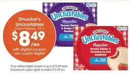 Food 4 Less Smucker's Uncrustables offer