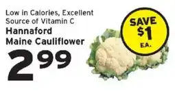 Hannaford Hannaford maine cauliflower offer