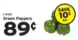 Hannaford Large Green Peppers offer
