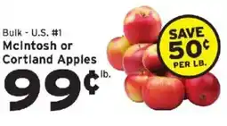 Hannaford Mcintosh or Cortland Apples offer