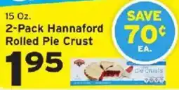 Hannaford Hannaford Rolled Pie Crust offer