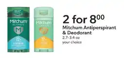 Publix Mitchum antiperspirant & deodorant offer