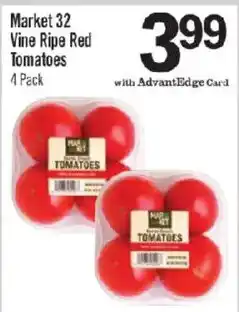 Price Chopper Market 32 vine ripe red tomatoes offer