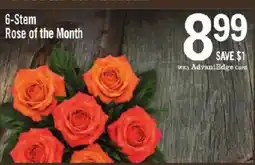 Price Chopper 6-Stem Rose of the Month offer
