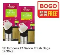 Winn Dixie SE Grocers 13 Gallon Trash Bags offer