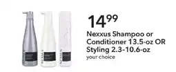 Publix Nexxus Shampoo or Conditioner offer