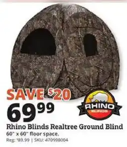 Rural King Rhino Blinds Realtree Ground Blind offer