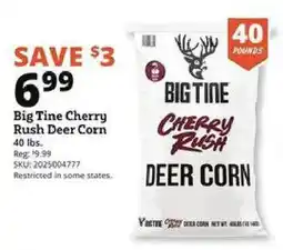 Rural King Big Tine cherry rush deer corn offer