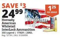 Rural King Hornady American Whitetail Ammunition offer