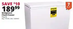 Rural King Bridgeland chest freezer offer