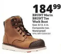 Rural King Brunt Marin Brunt Toe Work Boot offer
