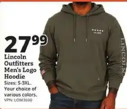 Rural King Lincoln Outfitters Men's Logo Hoodie offer