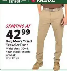 Rural King Key Men's Triad Traveler Pant offer