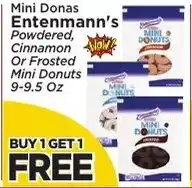Presidente Entenmann's powdered cinnamon or frosted mini donuts offer