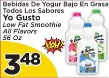 Presidente Yo Gusto low fat smoothie offer