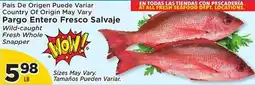 Presidente Wild-caught Fresh Whole Snapper offer