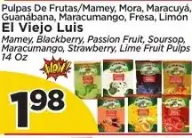 Presidente El Viejo Luis Mamey, Blackberry, Passion Fruit, Soursop, Maracumango, Strawberry, Lime Fruit Pulps offer