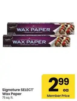 Albertsons Signature Select Wax Paper offer