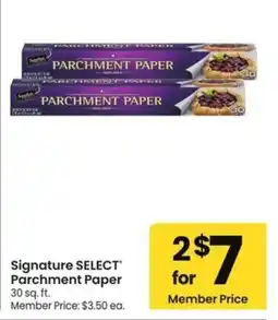 Albertsons Signature Select Parchment Paper offer