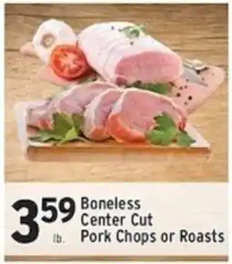 Associated Boneless Center Cut Pork Chops or Roasts offer