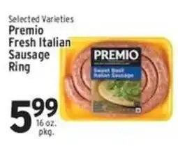 Associated Premio fresh italian sausage ring offer