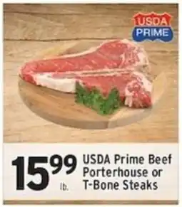 Associated Usda Prime Beef Porterhouse Or T-Bone Steaks offer